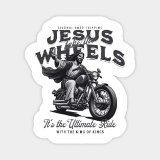 Jesus Takes the Wheels Magnet