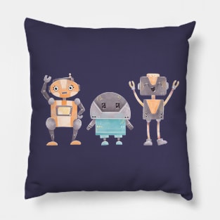 Funny robots Pillow