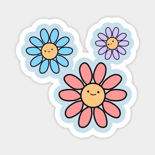 Pastel Kawaii Flowers Magnet