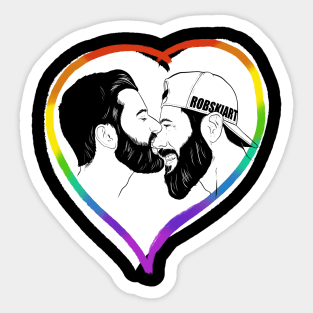 First Kiss Lyrics Gay love  Sticker for Sale by JustAnotherBee