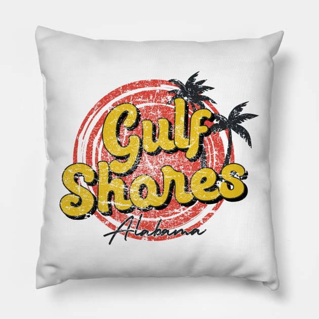 Gulf Shores Alabama Pillow by Etopix