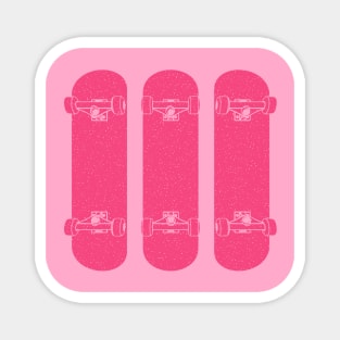 Girls Skate Pink Magnet