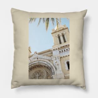 Architecture in city of Tunis, Tunisia Pillow