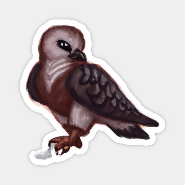 Cute Buzzard Drawing Magnet by Play Zoo