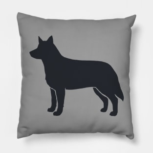 Australian Cattle Dog Silhouette Pillow
