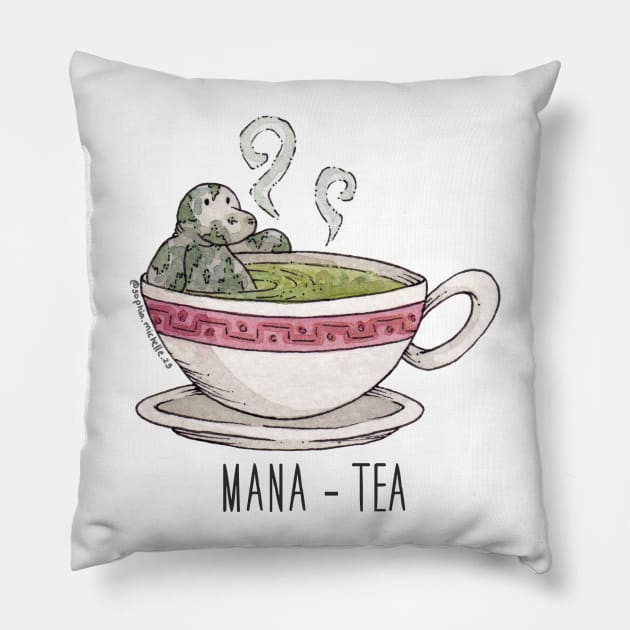 MANA-TEA Pillow by sophiamichelle