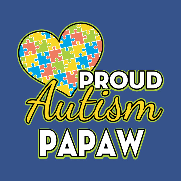 Disover Mens Proud Autism Dad Tshirt Autism Awareness T-Shirt PAPAW - Mens Proud Autism Dad - T-Shirt