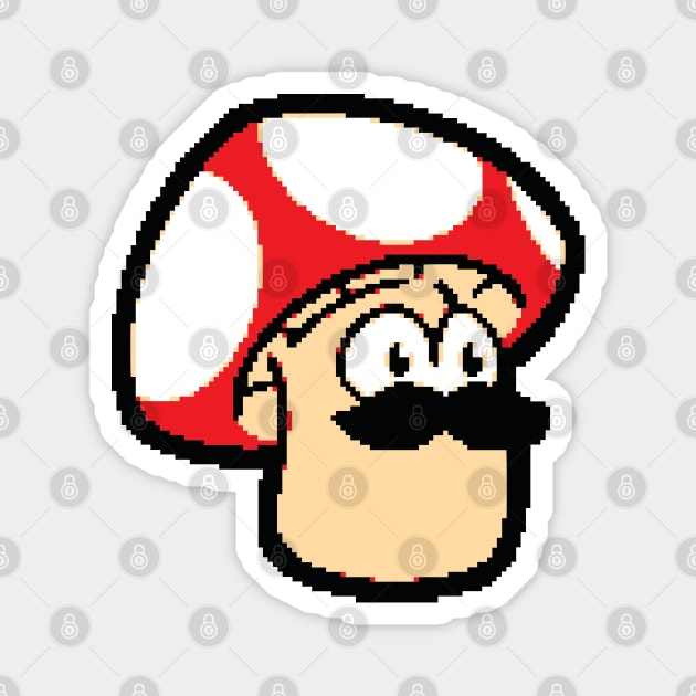 ShroomDood (Pixel/Red) Magnet by ArtofJMS