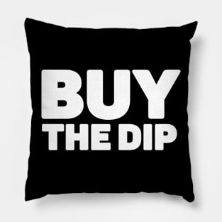 Smart Investors Buy the Dip: Crypto Wisdom Pillow