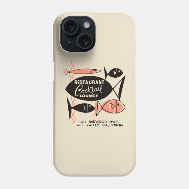 Vintage 1950s Restaurant Seafood Advertisement Phone Case by AbundanceSeed