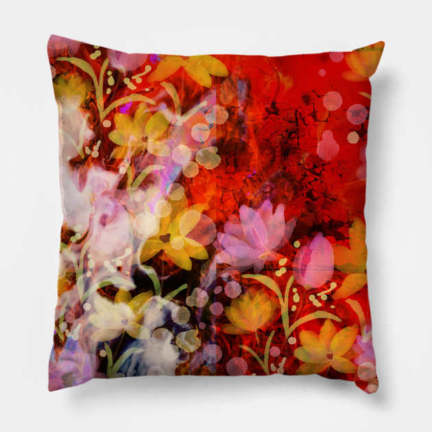 Floral tropical Pillow by jen28