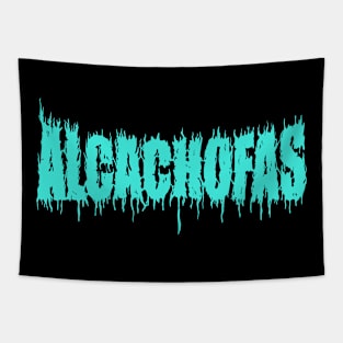 Alcachofas blue Tapestry