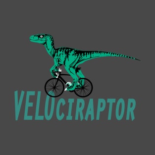 Velociraptor - The Cycling Dinosaur. T-Shirt