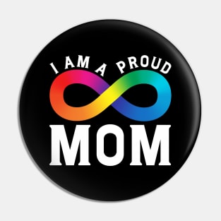 I Am A Proud Autism Mom Pin