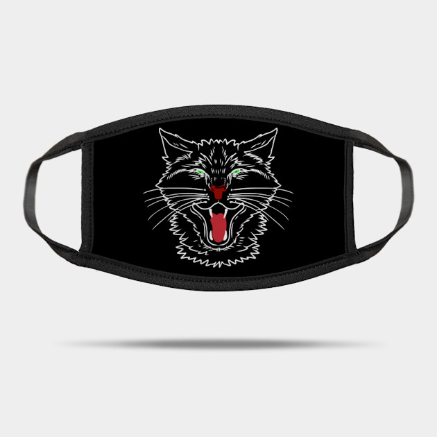 Vintage Halloween Scary Black Cat Horror Gift Design Halloween