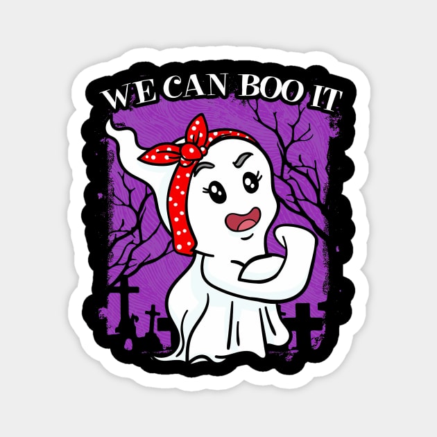 Halloween Ghost Spook Women Strong Magnet by Tatjana  Horvatić