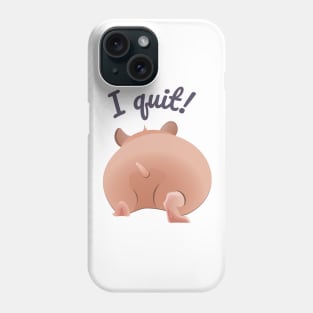 The fat hamster leaves Phone Case