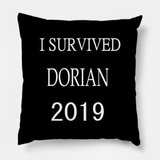 I Survived Hurricane Dorian Pillow