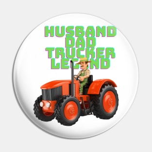 Best Trucker husband Pin