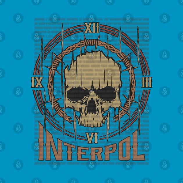 Interpol Vintage Skull by darksaturday