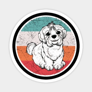 Vintage Retro Maltese Magnet