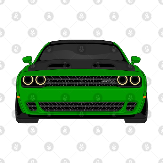 DODGE HELLCAT FRONT GREEN by VENZ0LIC