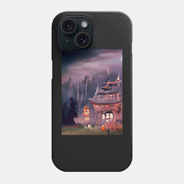 HALLOWEEN JAPANESE HAUNTED HOUSE Phone Case by sailorsam1805