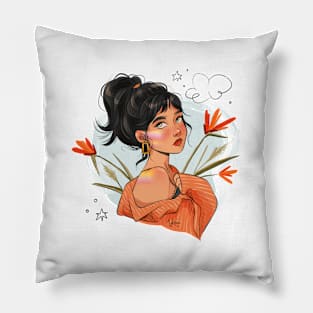 Spring Girl Pillow