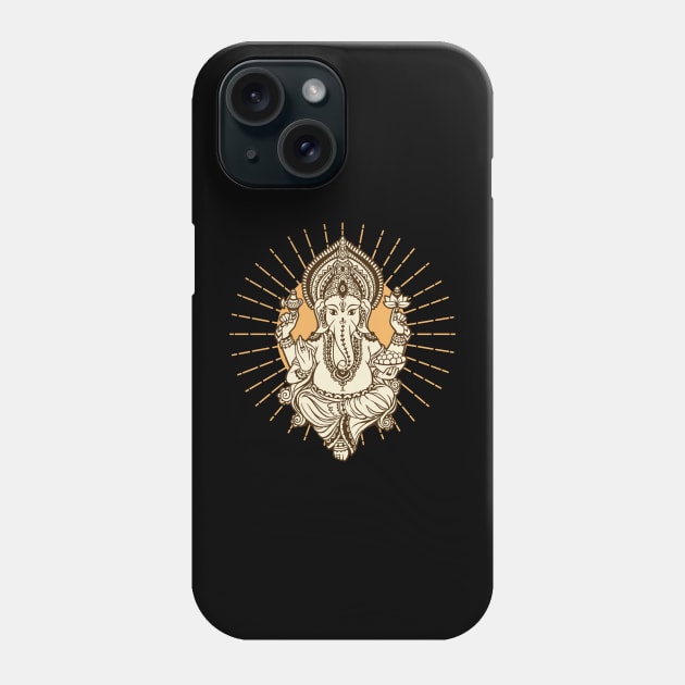 Ganesha Hindu God Hinduism Yoga India Bali Lover Phone Case by BaliChili