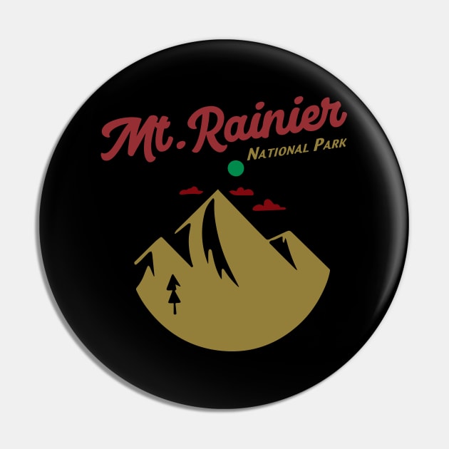 Mt Rainier Washington Pin by Alexander Luminova