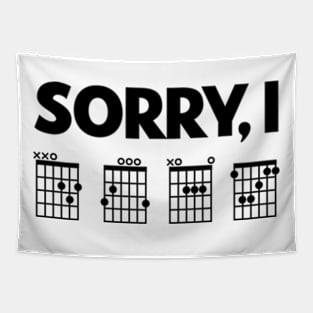 Sorry I DGAF Funny guitar chords hidden message | Funny guitar Tapestry