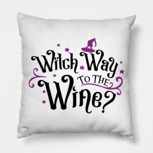 Witch way to the wine? Spooky season Pillow