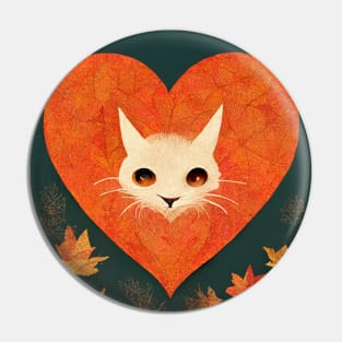 The Most Wonderful Time Of Year Cat In Autumn Gift For CAT LOVERS Pin