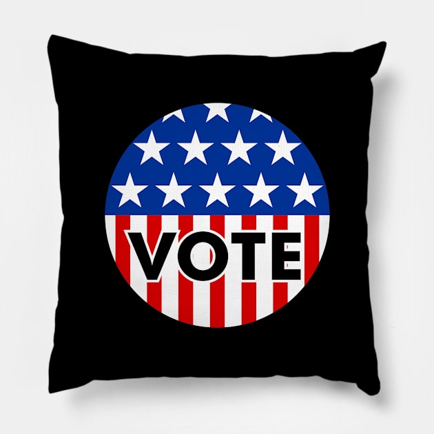 Vote usa Pillow by guyfawkes.art