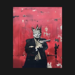 Donald Trump: King Trump on a Dark Background T-Shirt