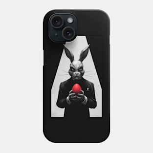 Dark bunny with red egg Phone Case