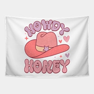 Howdy Honey T Shirt Valentine T shirt For Women Tapestry