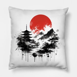 Japanese Painting V1 Pillow