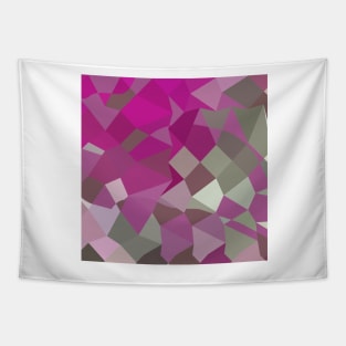 Dark Lavender Abstract Low Polygon Background Tapestry