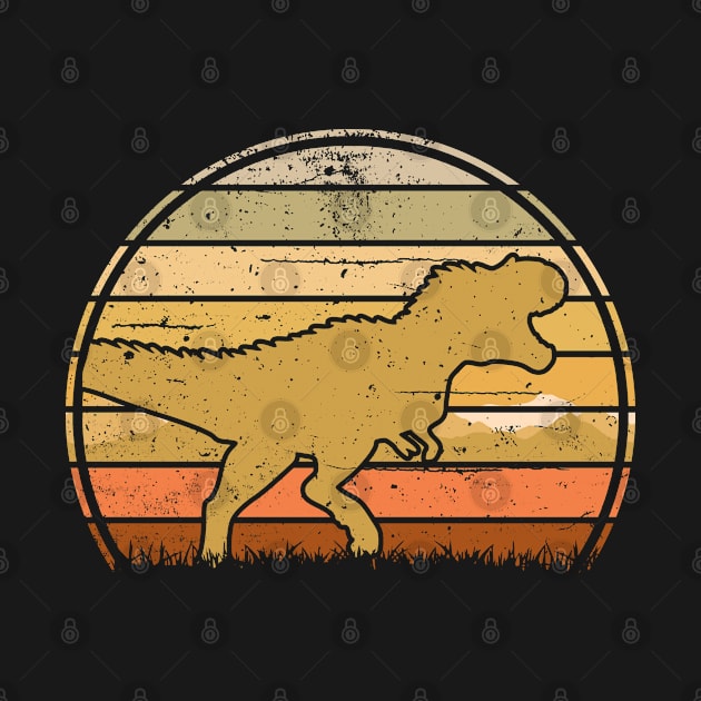 T Rex Tyrannosaurus Sunset by Nerd_art