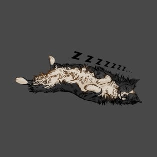 Snooze Border collie T-Shirt