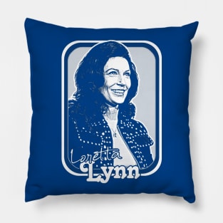 Loretta Lynn // Retro Style Country Music Fan Art Design Pillow