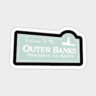 Welcome to The Outer Banks (Teal) Classic Magnet