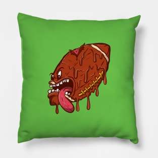 Melted Rugby Ball Character Pillow