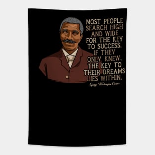 George Washington Carver Quote Gift for Black History Month Tapestry