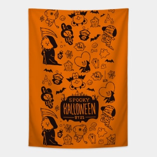 BT21 Spooky Halloween Tapestry