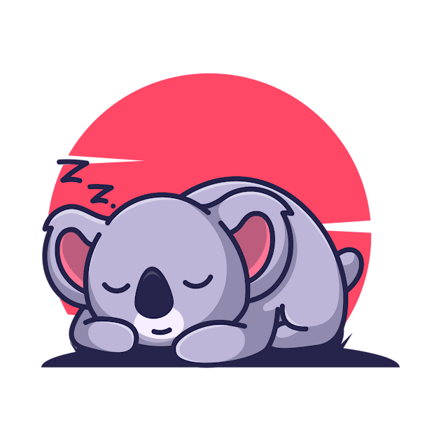 Sleeping koala by haallArt