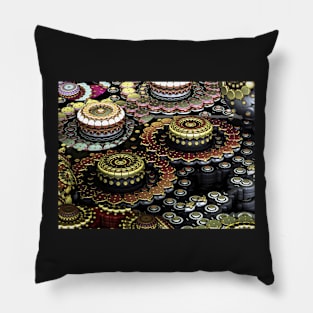 Dance of the Fractal Circles Pillow