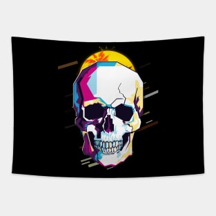 Skull retro80s Tapestry