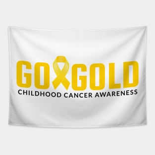 Go Gold - Childhood Cancer Awareness Tapestry